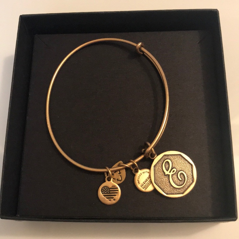 Alex & Ani Initial Bracelet